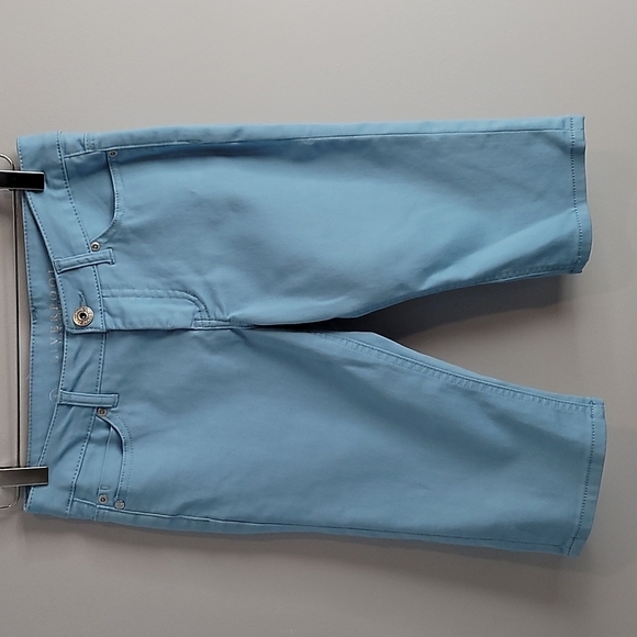 Liverpool Prudence's Pedal Pusher Julia blue skinny capris / bermuda shorts 4 - Picture 1 of 10